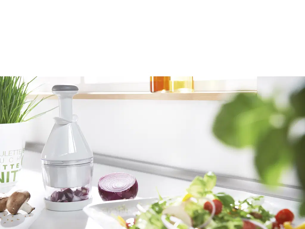 Leifheit Løghakker hvid plast*