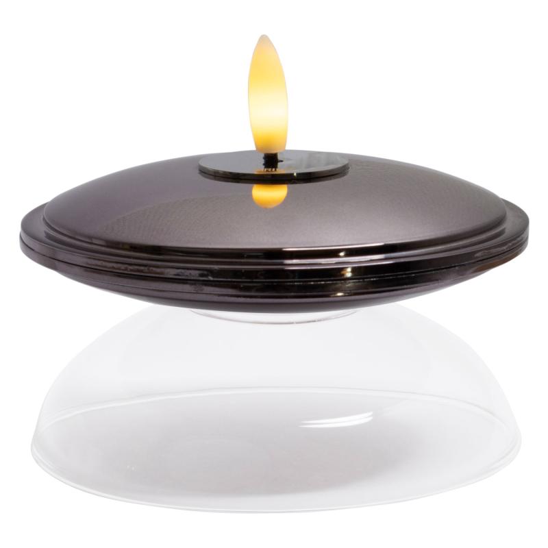 Lia Genopladelig Sort Nikkel, H5xØ10cm