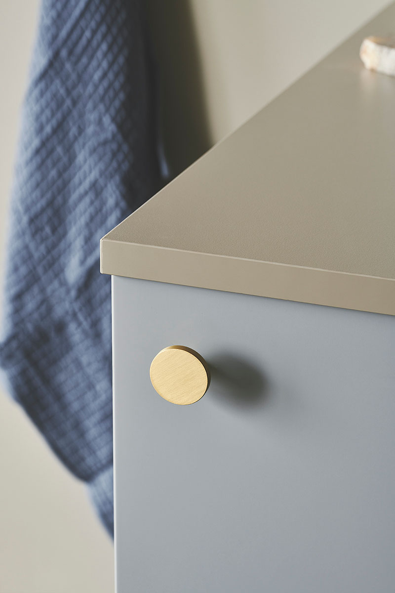 MOUD Home DOT messing knage - Ø3,2 cm