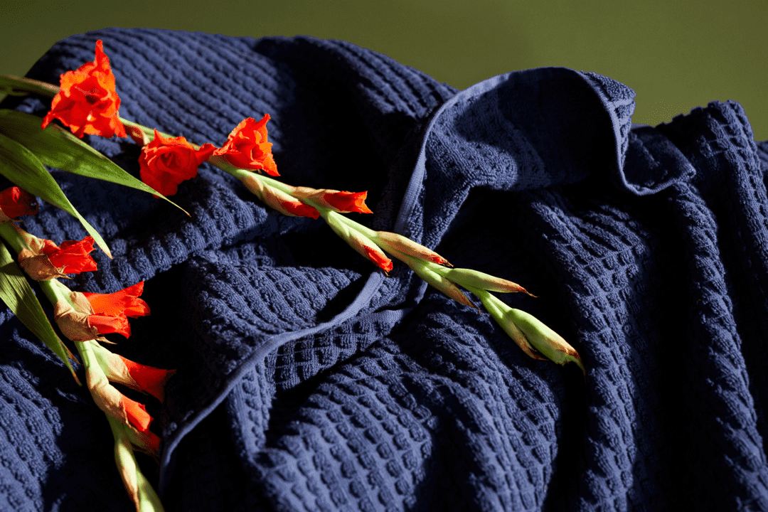 Check Håndklæde 50x100 cm marine blå