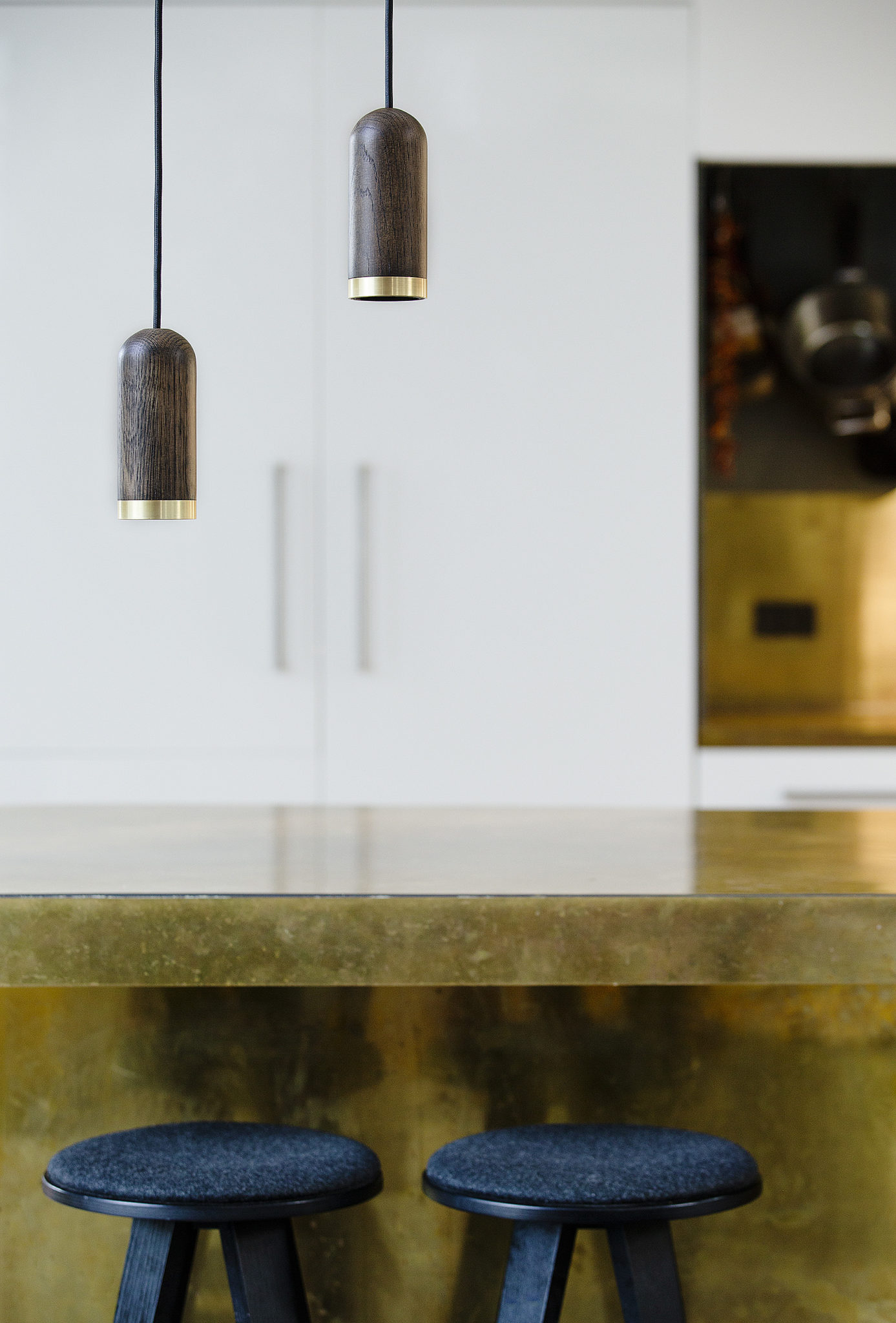 Cylinder Pendant lamp shade Bejdset Eg*