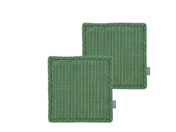 Södahl organic Line Grydelapper 20 x 20 cm 2 stk. Grøn
