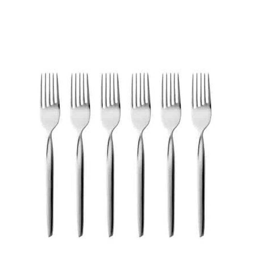 Gense Twist Kagegaffel 16 cm 6 stk. Blank stål
