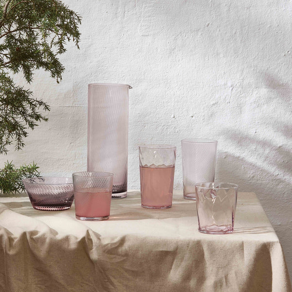 RAW Unique swirl skål Ø: 12,5 cm pink