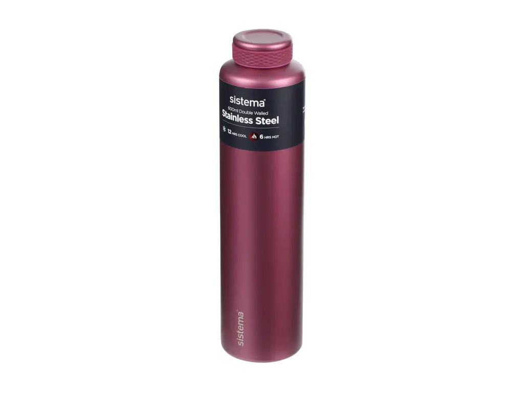 Sistema Stainless Steel 600ml, Fig Purple (bordeaux)