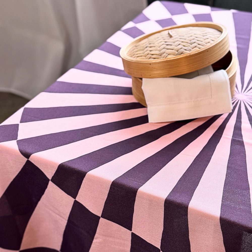 Cirkus dug Blomme 140x240cm