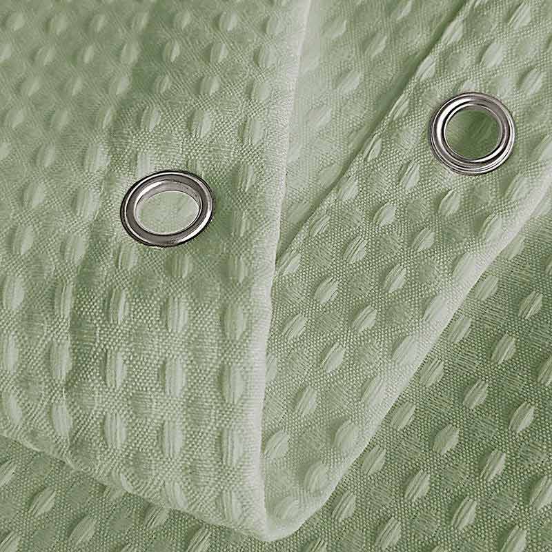 MOUD Home WAFFLE Badeforhæng i army grøn - 180x220 cm