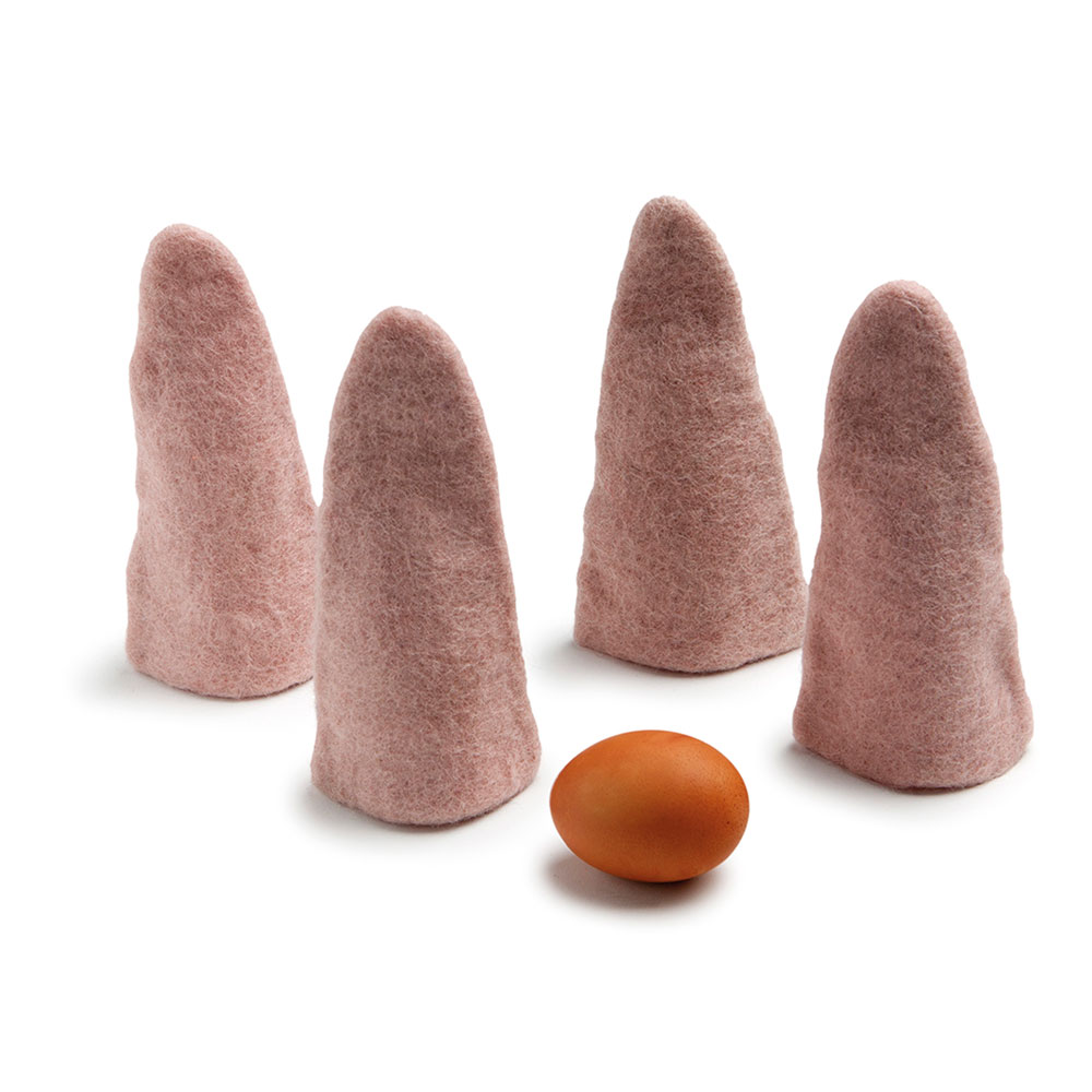 Æggevarmer, rosa, sæt med 4 stk.