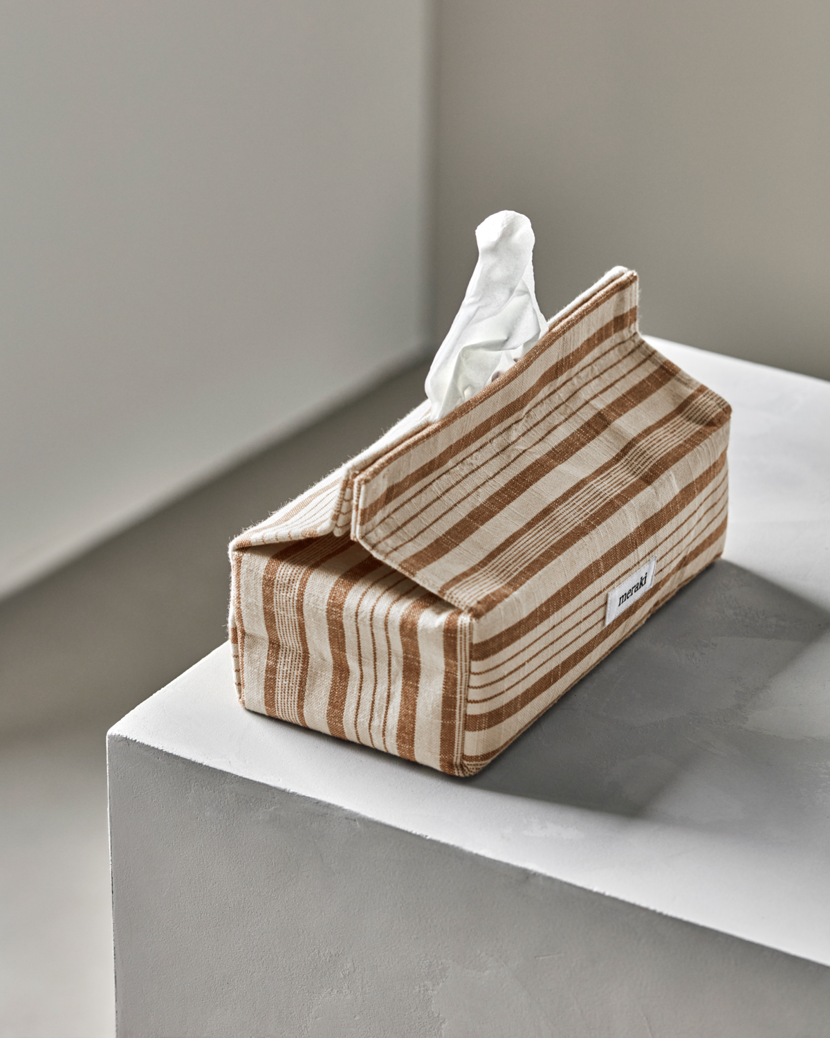 Meraki Lommetørklædeholder, Tissue, Terracotta