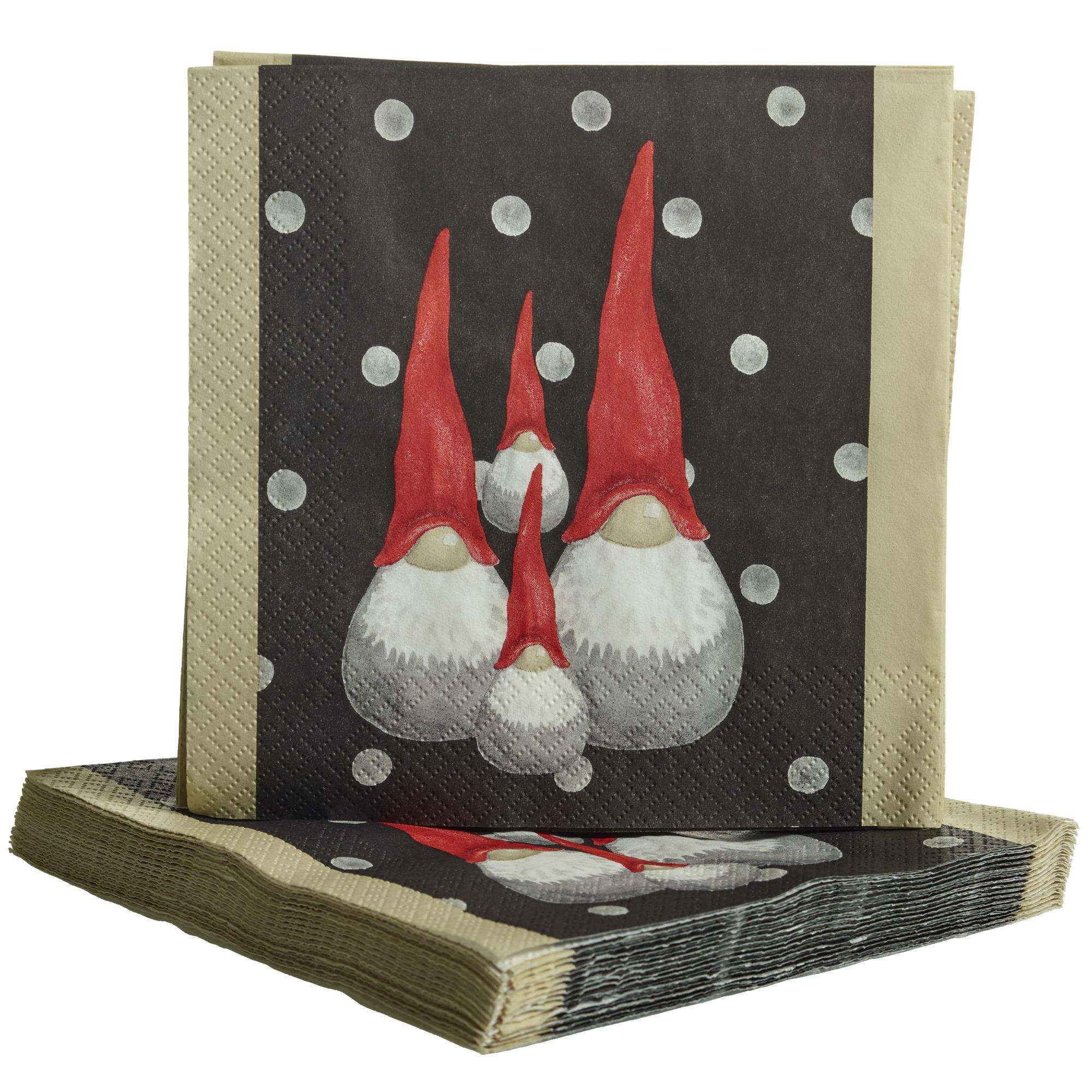 Servietter Santa High Hat 20 stk 33x33cm