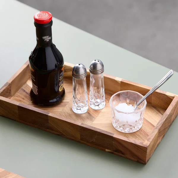 Bakke Sildemønstret akacietræ. 30x15x4.0 cm.