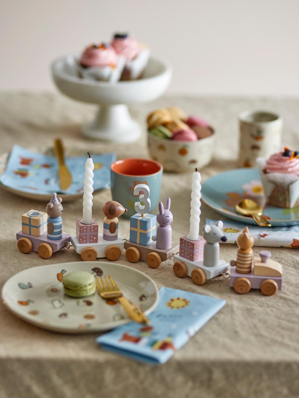 Junaid Fødselsdagsdekoration, Rosa, FSC®100%, MDF