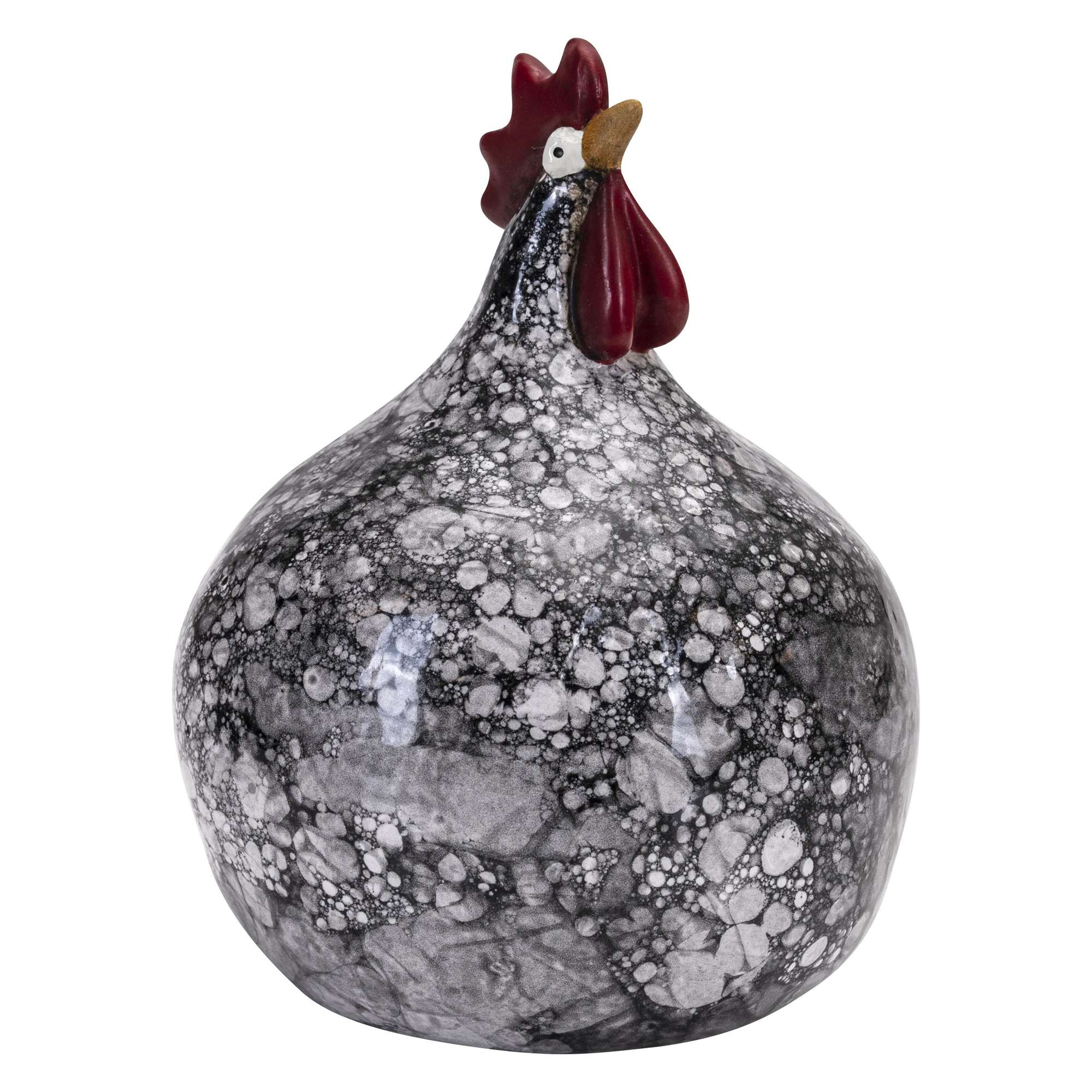 Høne Bubble black H.12cm