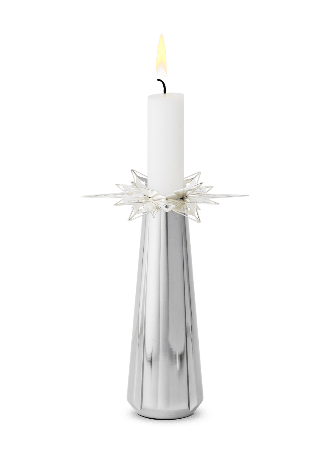 Lysmanchet stjerne H3 forsølvet 2 stk.