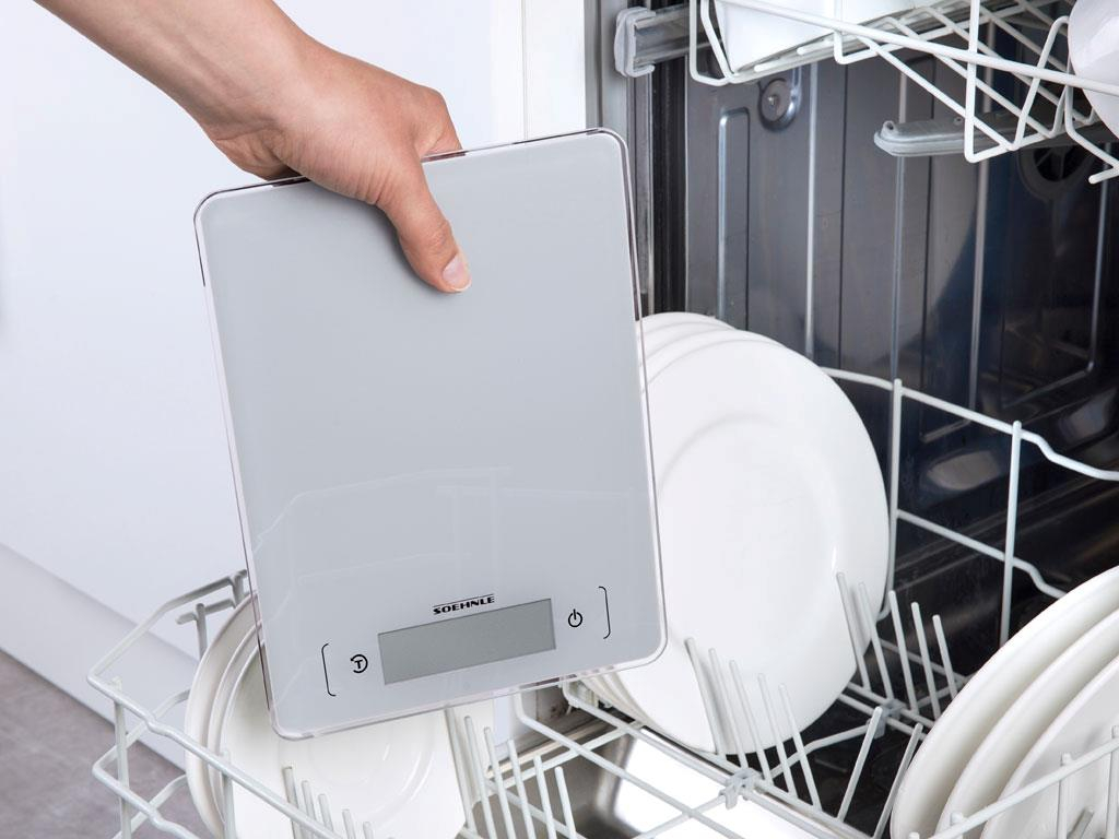 Soehnle Page Aqua Proof Køkkenvægt Hvid, vandtæt