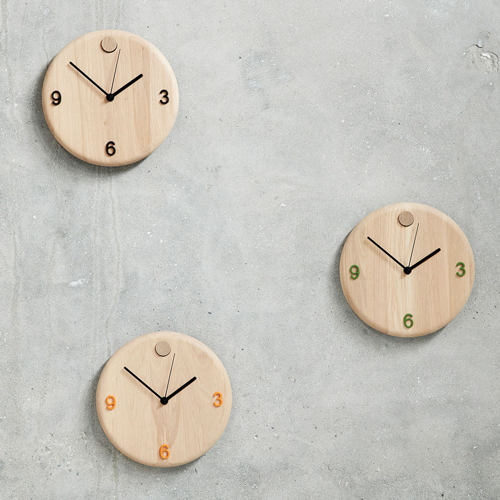 Wood ur, Ø22 cm, eg