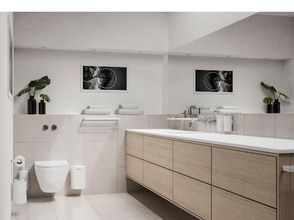 Zone Rim Toiletrulleholder 14,6 x 8,4 x 2 cm Hvid