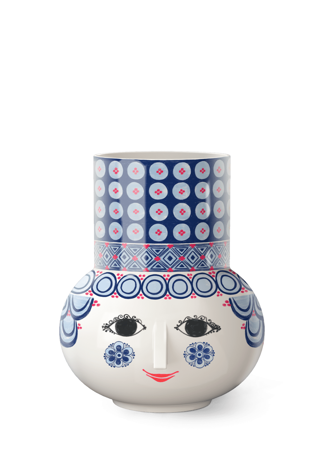 Wiinblad Olga Vase H20 cm blå