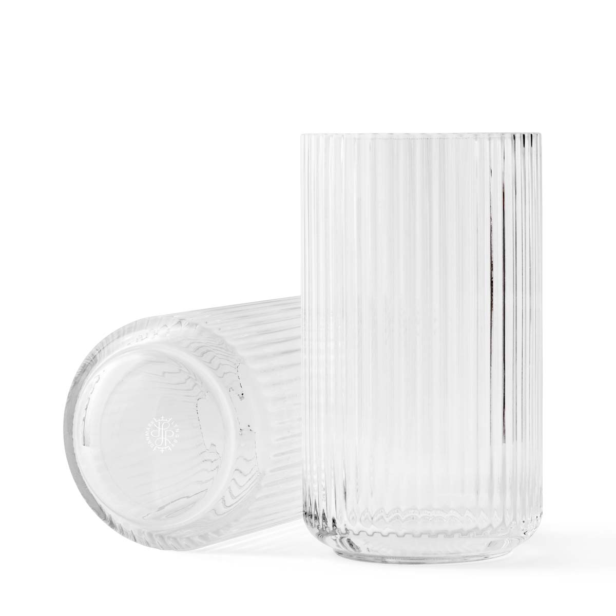 Lyngbyvase H31 klar mundblæst glas