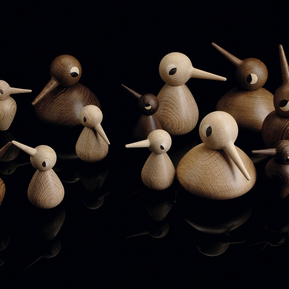 Kristian Vedel, Bird, stor røget, 17 cm*