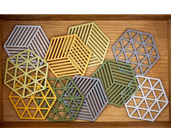 Zone Hexagon Bordskåner 16 x 14 x 0,9 cm Lavender*