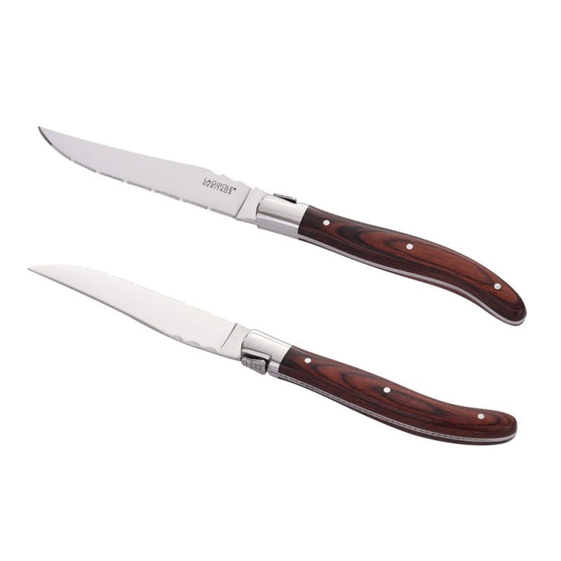 Laguiole Heritage Steakknive Pakka Træ 6 stk.