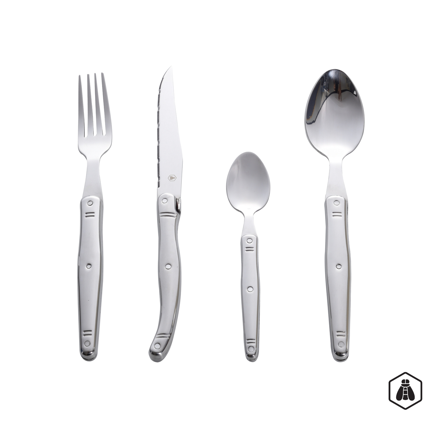 Laguiole Rustfrit stål bestiksæt 16 dele