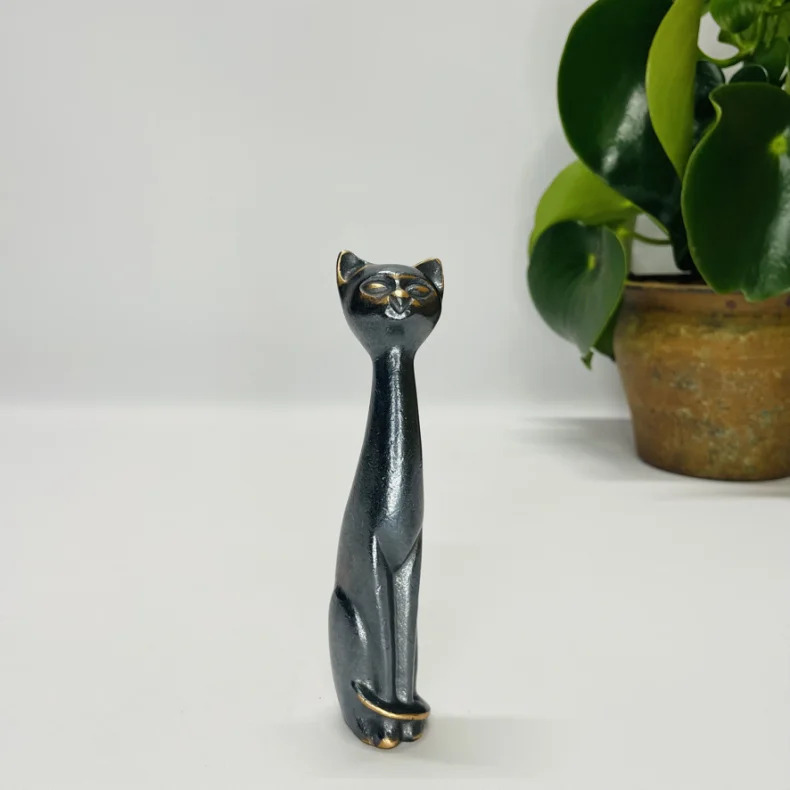 Kerstin Stark , Kat, siddende - lille, Sitzende Katze, klein