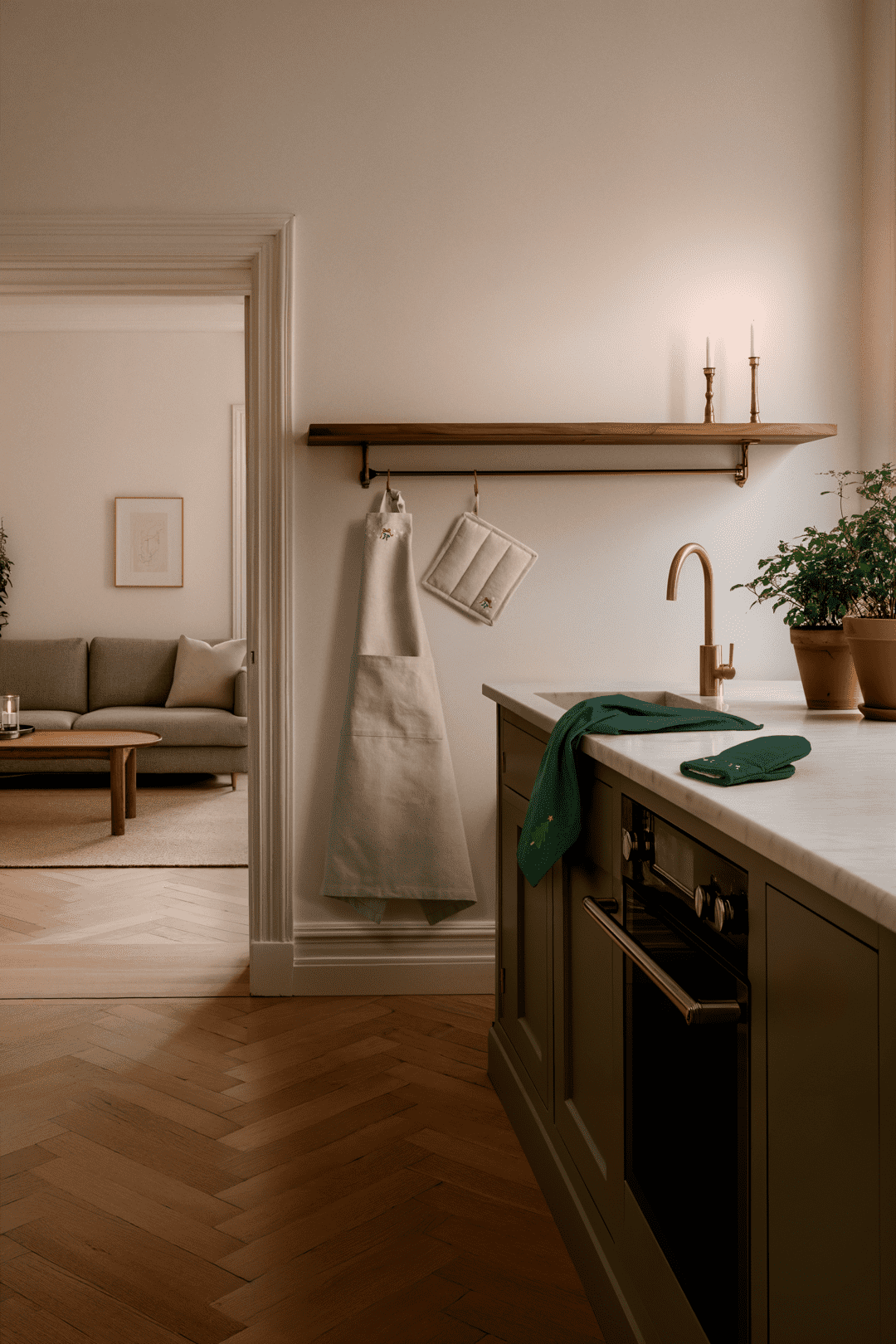 Christmas Fable Grydelapper 22x22 cm sand 1 stk.