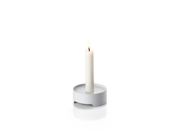 Zone Singles Lysestage Dia. 9 x 3,6 cm Varm Grå*