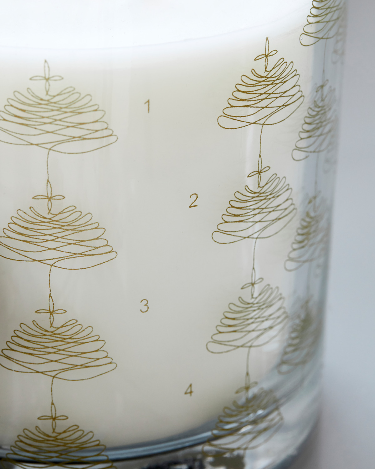 Candle in glass, HDAdvent, Gold