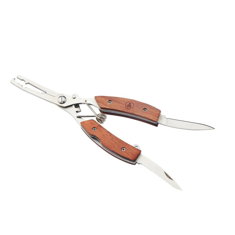 Laguiole Fiskesaks med fiskeholder. Rosentræ/stål