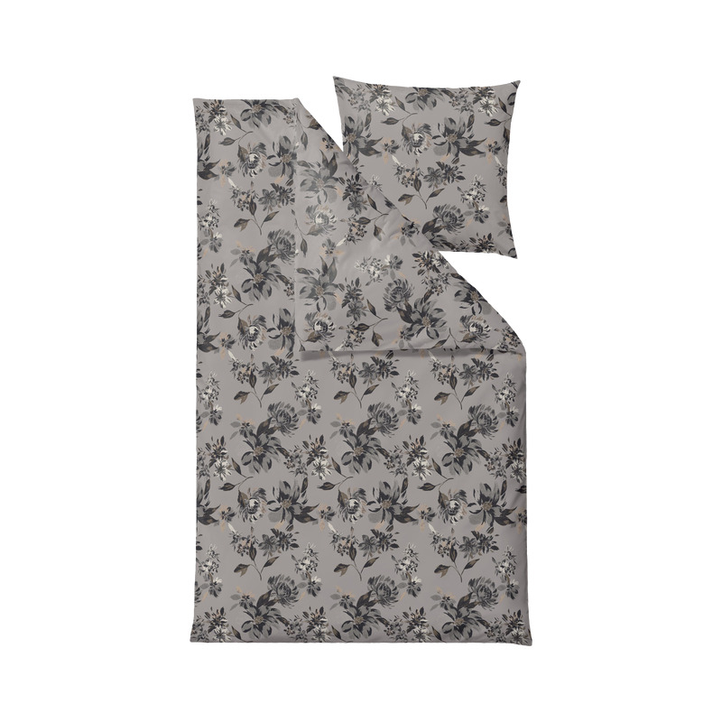 Södahl organic History Bloom Sengetøj 140 x 200 cm Grey*