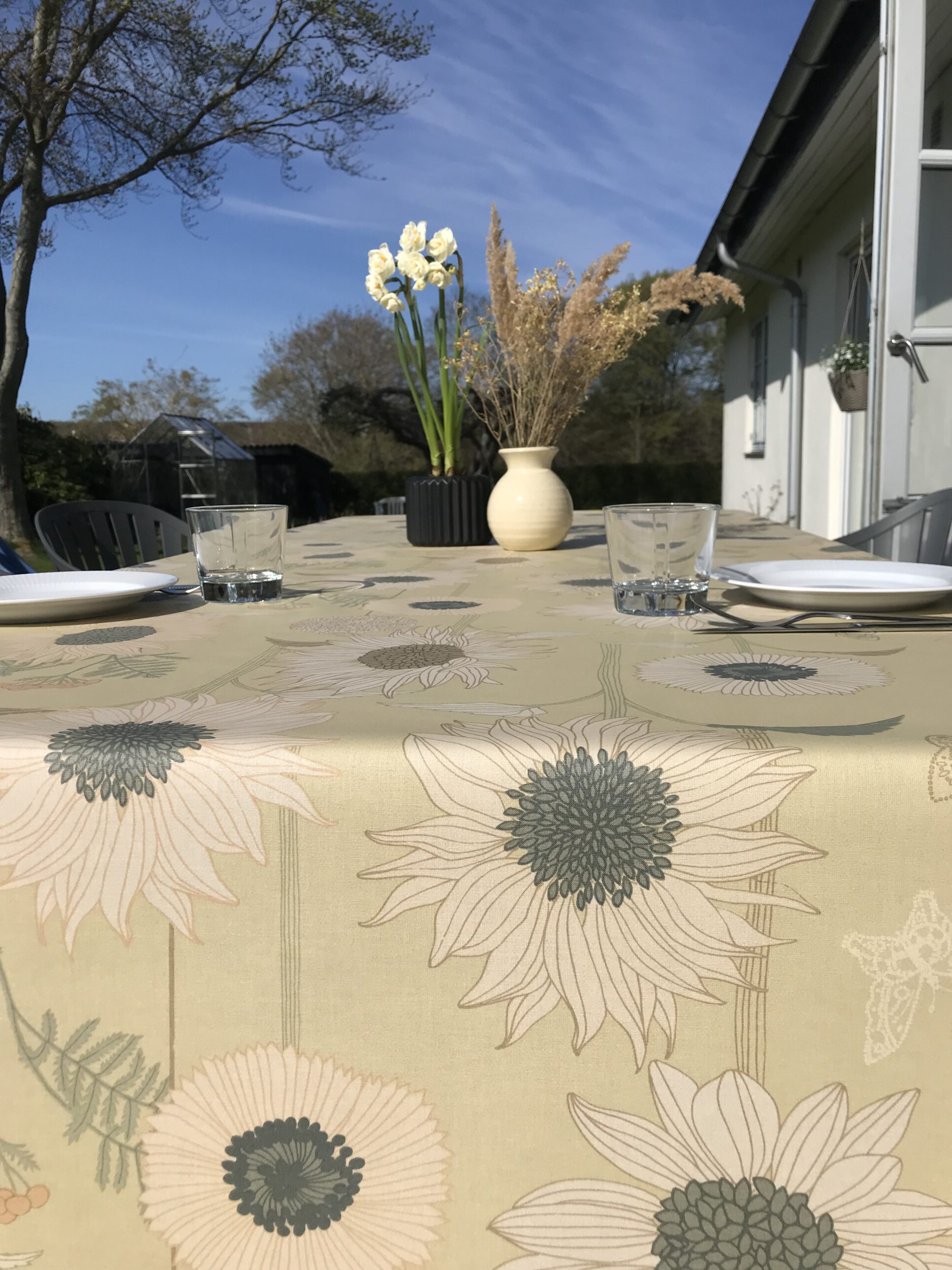 Akryldug med antiskrid – Sunflower Sense – Notes by Susanne Schjerning - i metermål