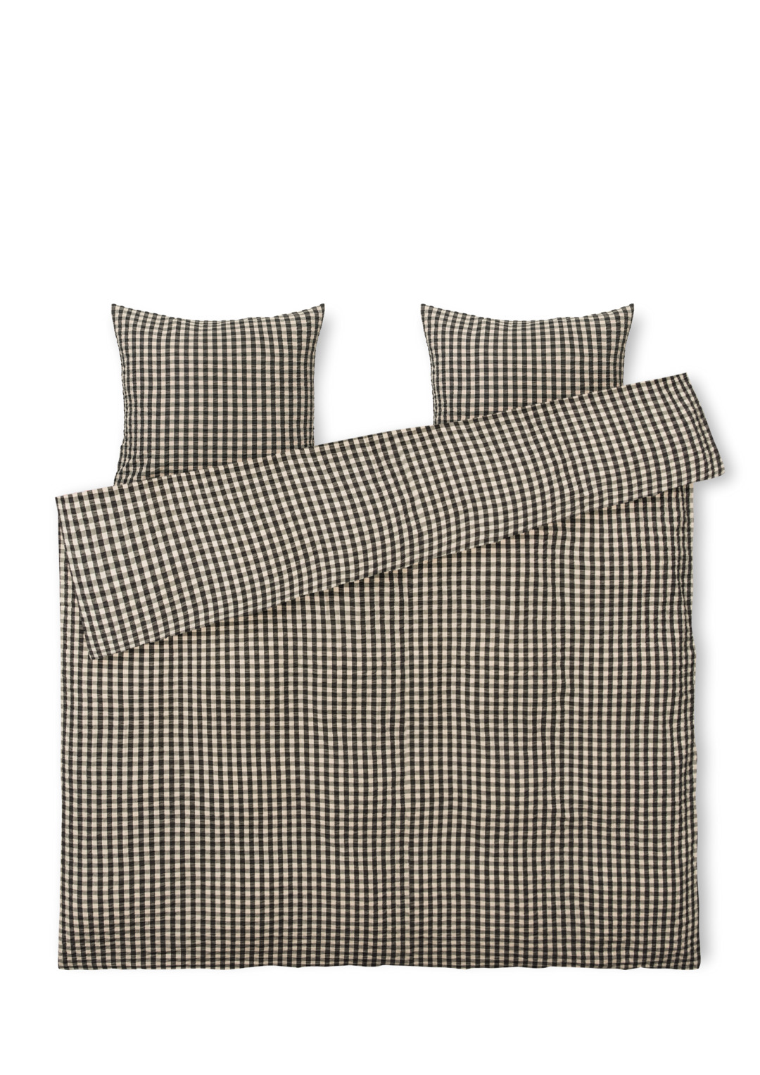 Bæk&Bølge Sengetøj 200x220 cm sort/sand