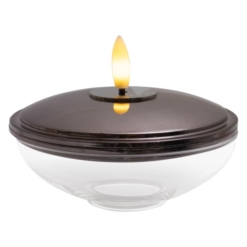 Lia Genopladelig Sort Nikkel, H5xØ10cm