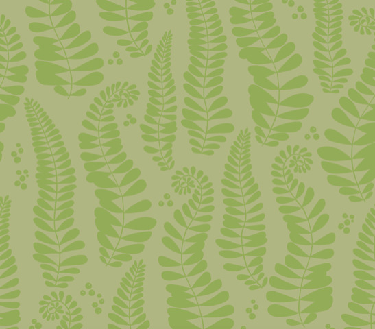 Akryldug med antiskrid – Fern Green  – Notes by Susanne Schjerning