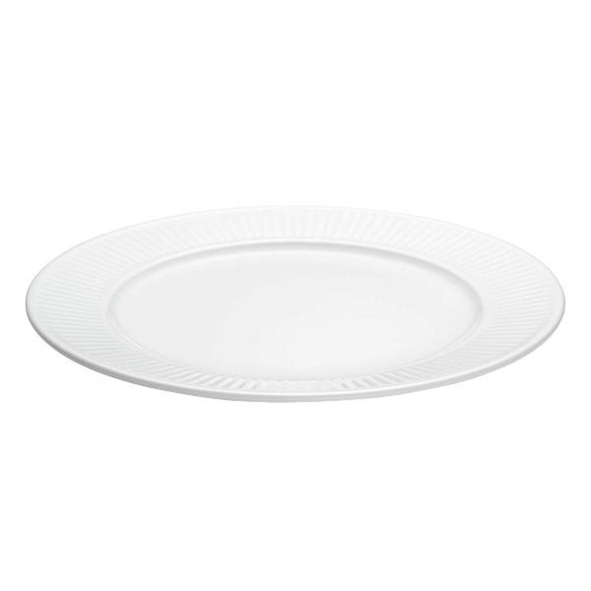 Pillivuyt Plissé Tallerken flad Dia 31,5 cm Hvid