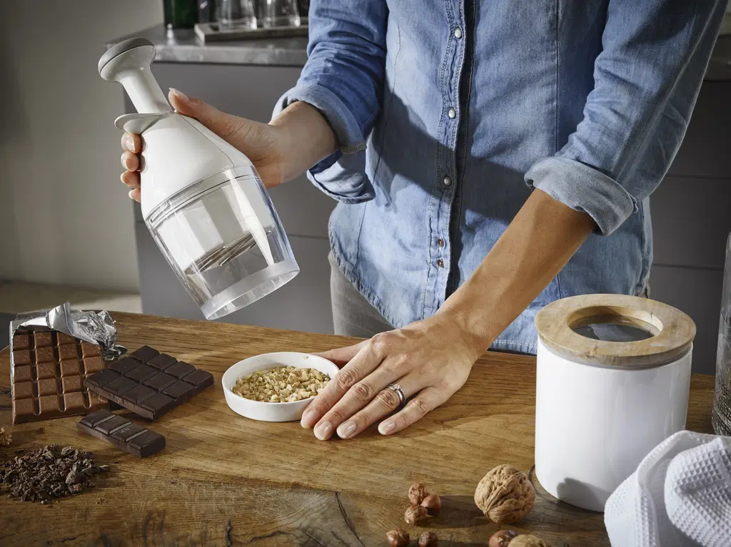Leifheit Løghakker hvid plast*
