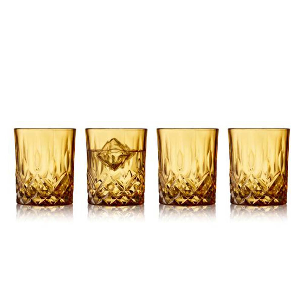 Lyngby Glas Sorrento Whiskyglas 32 cl 4 stk. Amber*