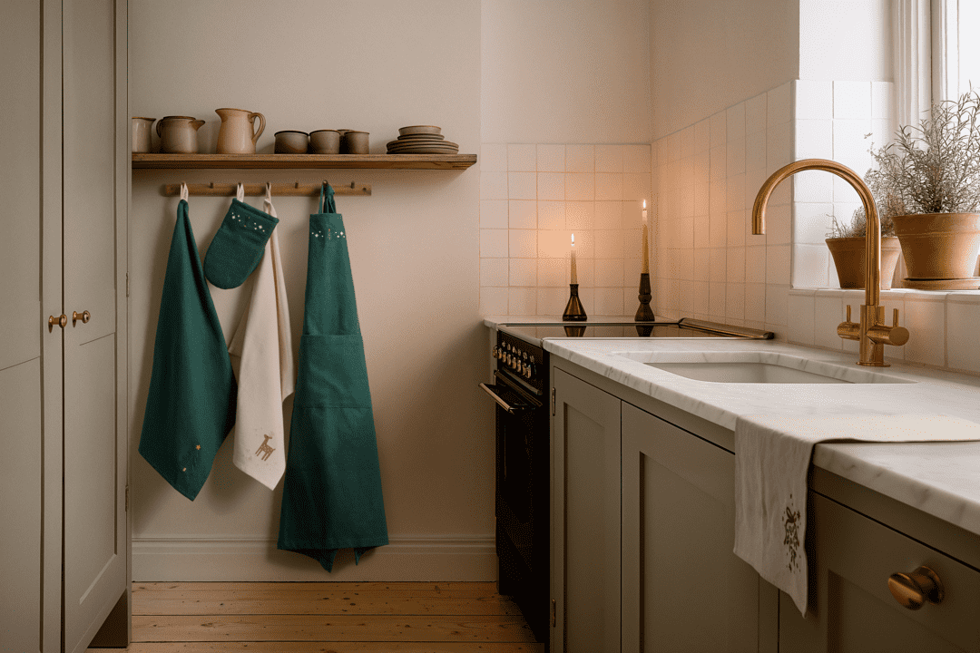 Christmas Fable Viskestykke 50x70 cm Creme/Sand