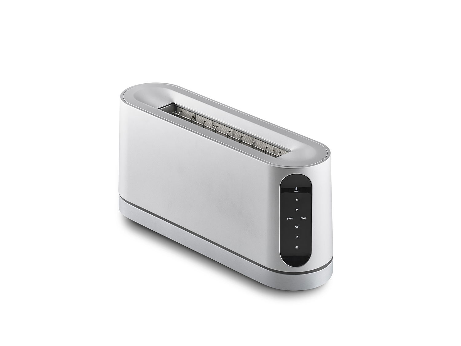 Jacob Jensen Long Slot Brødrister 41 x 11 x 19,5 cm Silver