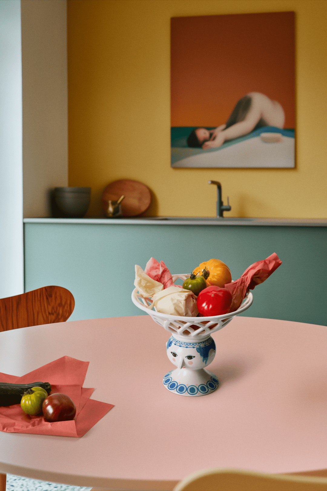 Wiinblad Dora Frugtskål Ø25 cm blå