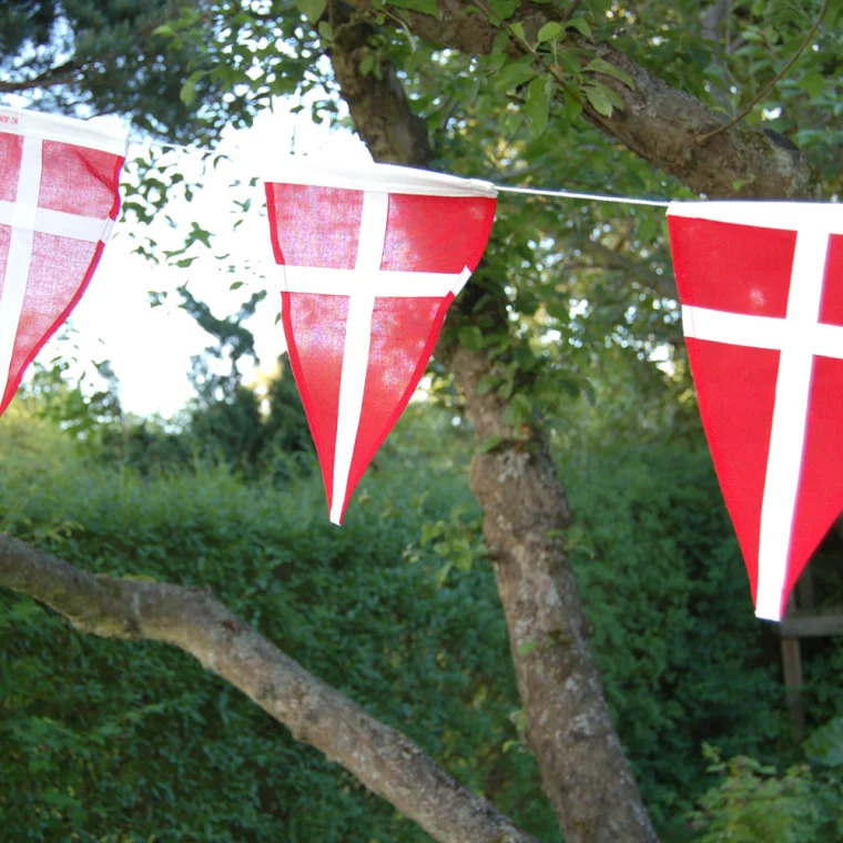 Langkilde & Søn Eksklusiv vimpelranke med Dannebrogsflag 3,6m