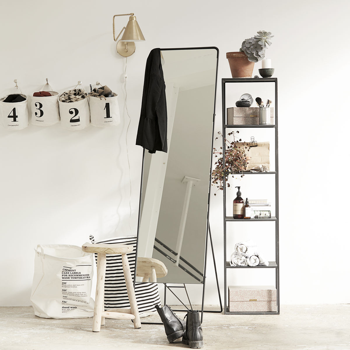 Pure Skammel, H 48 cm, natur