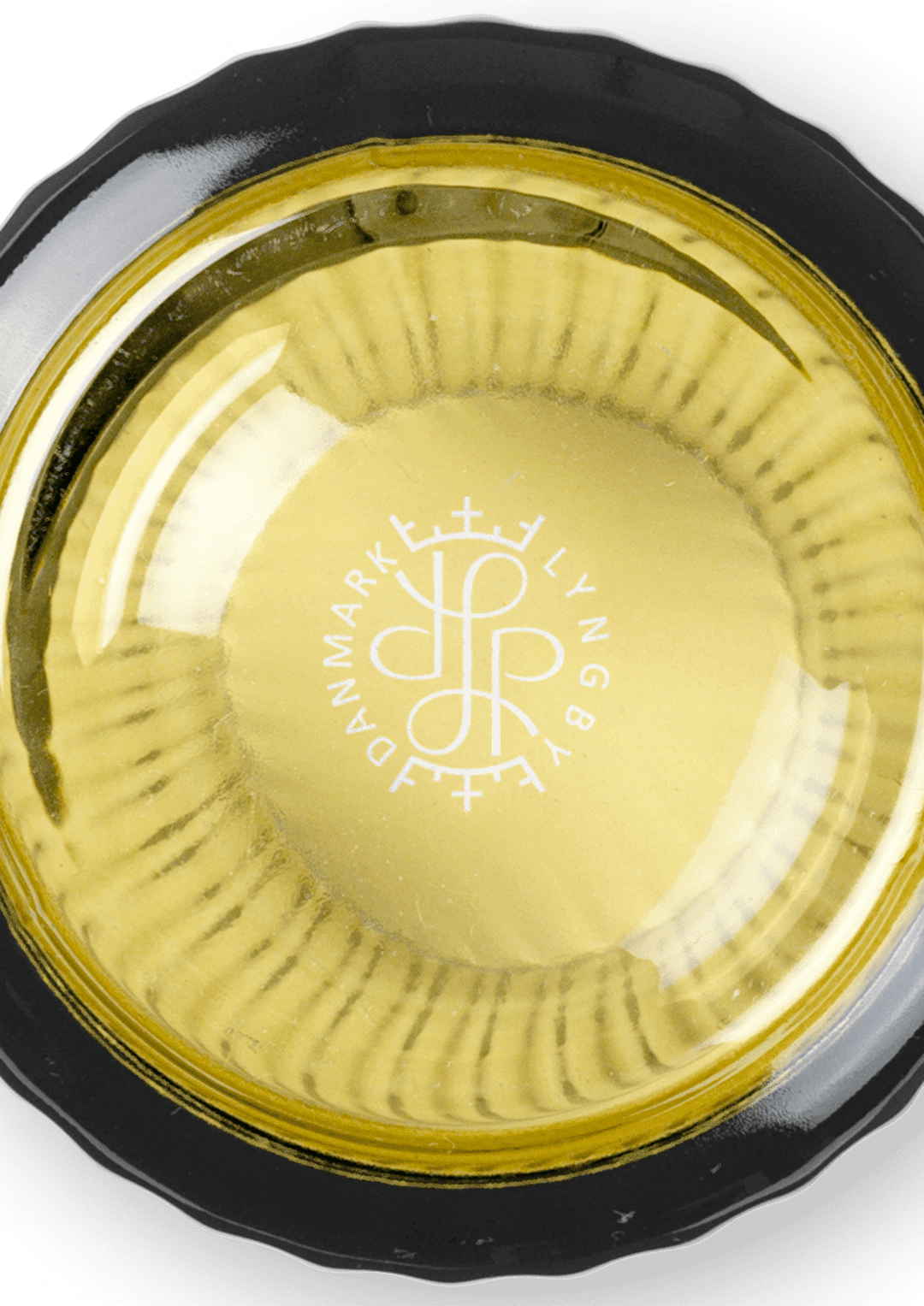 Lyngby Vase H15.5 cm olivengrøn mundblæst glas