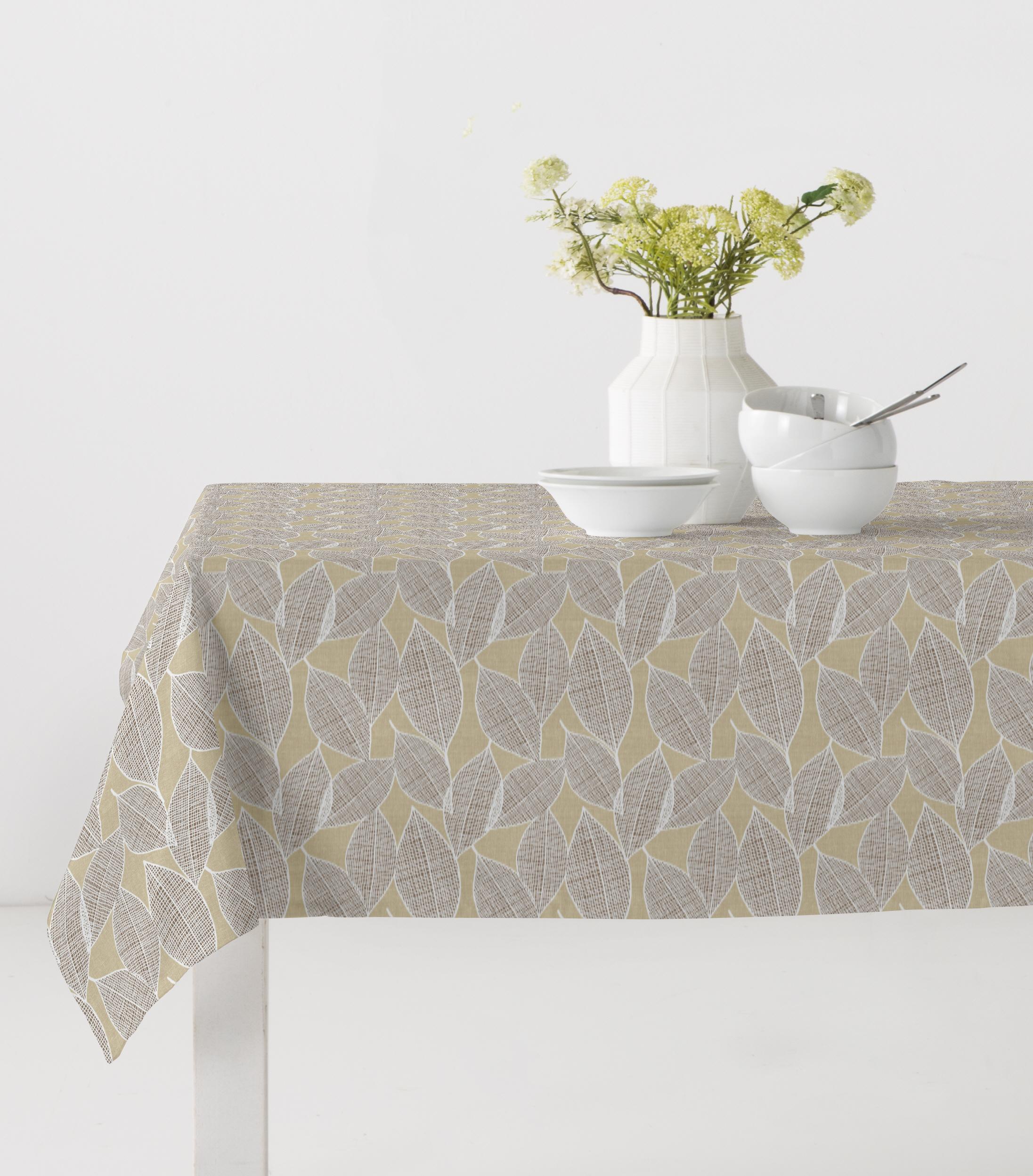 Akryldug med antislip - Elza Geometri sand - i metermål