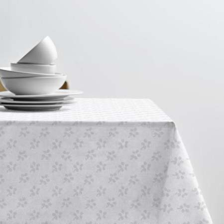 Södahl Forget-me-not Damask Dug 140 x 270 cm White*