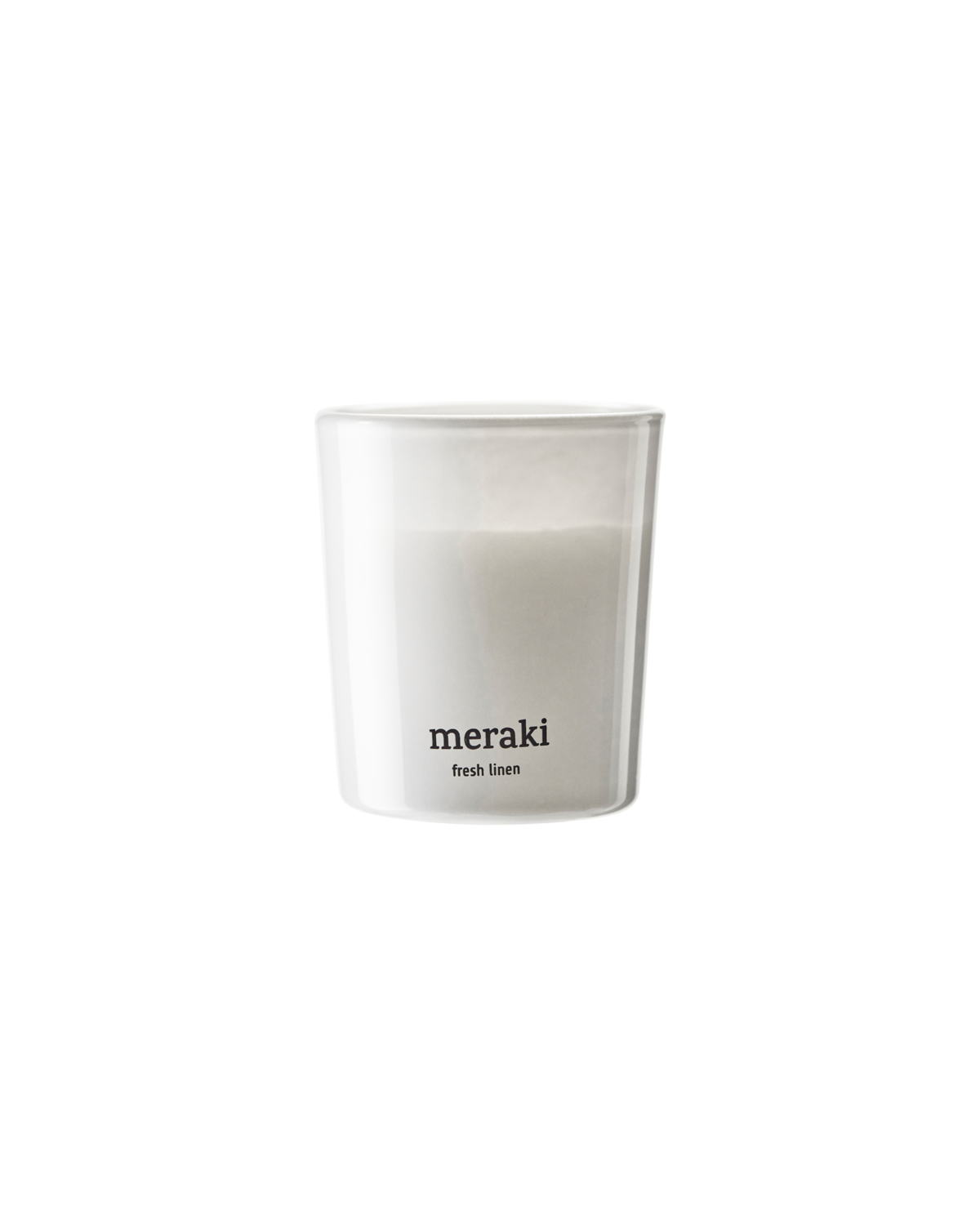 Meraki Duftlys, Fresh Linen, Hvid