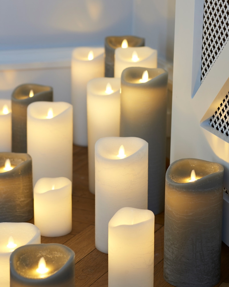 Sirius Sara Exclusive Bloklys, Ø7,5x20 cm, Hvid